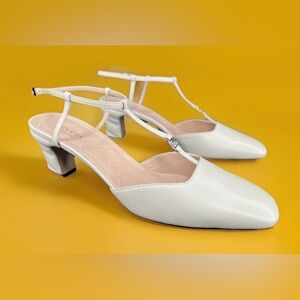 GUCCI WOMEN'S PETITE GG SLINGBACK NAPPA CHARLOTTE PUMPS SIZE EU 41